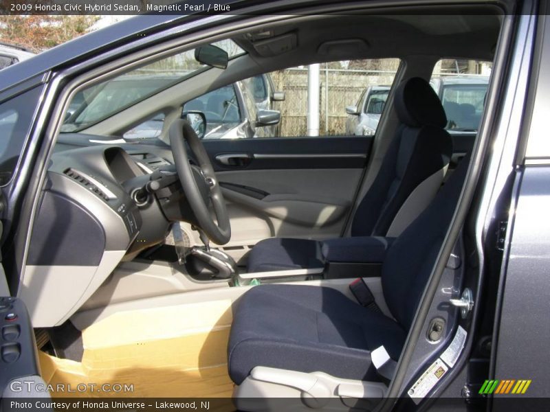 Magnetic Pearl / Blue 2009 Honda Civic Hybrid Sedan