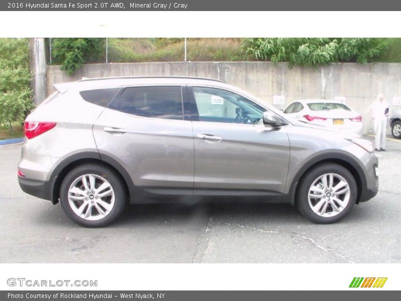 Mineral Gray / Gray 2016 Hyundai Santa Fe Sport 2.0T AWD