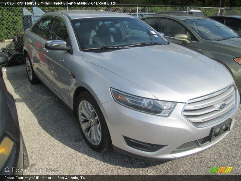 Ingot Silver Metallic / Charcoal Black 2015 Ford Taurus Limited