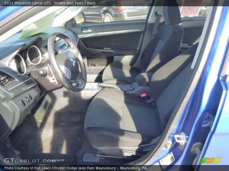 Octane Blue Pearl / Black 2011 Mitsubishi Lancer GTS