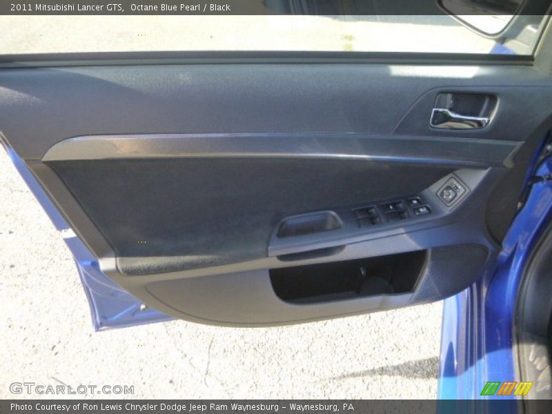 Octane Blue Pearl / Black 2011 Mitsubishi Lancer GTS