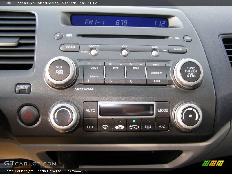 Magnetic Pearl / Blue 2009 Honda Civic Hybrid Sedan