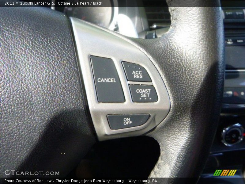 Octane Blue Pearl / Black 2011 Mitsubishi Lancer GTS