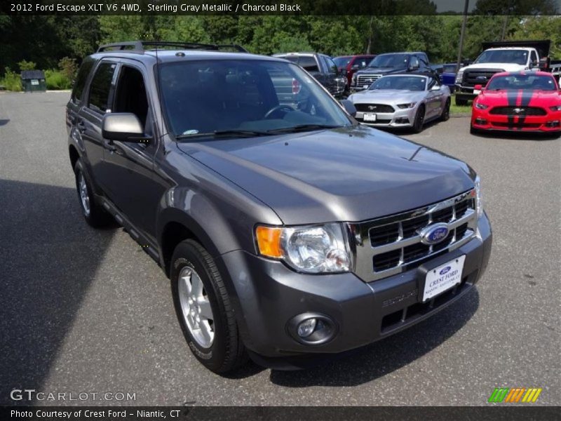 Sterling Gray Metallic / Charcoal Black 2012 Ford Escape XLT V6 4WD