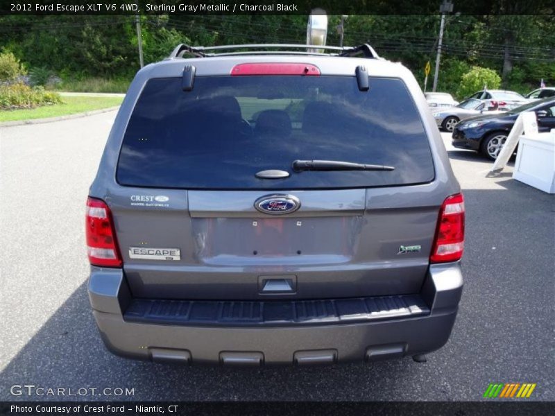 Sterling Gray Metallic / Charcoal Black 2012 Ford Escape XLT V6 4WD