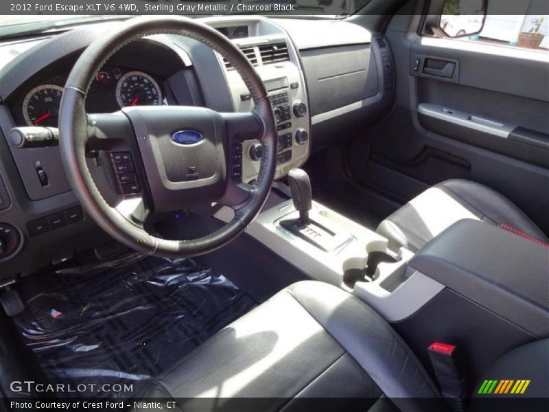 Sterling Gray Metallic / Charcoal Black 2012 Ford Escape XLT V6 4WD