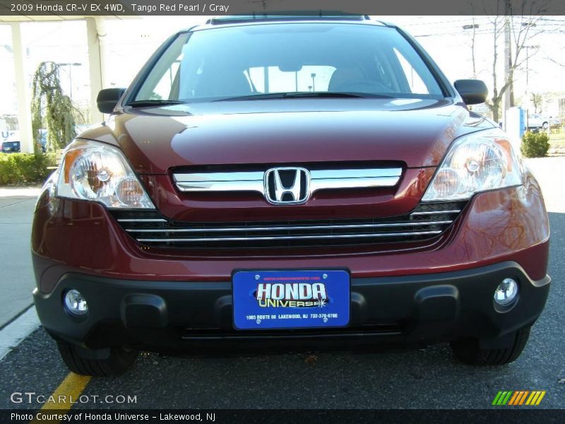 Tango Red Pearl / Gray 2009 Honda CR-V EX 4WD