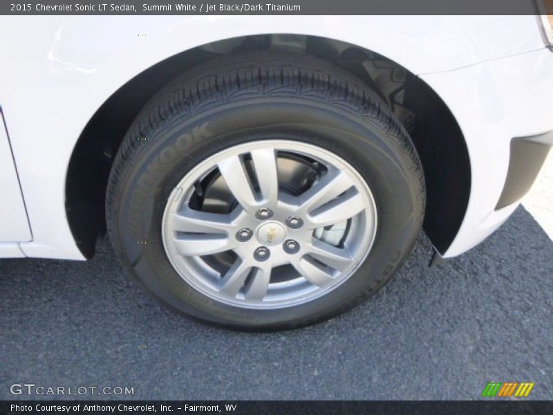 Summit White / Jet Black/Dark Titanium 2015 Chevrolet Sonic LT Sedan