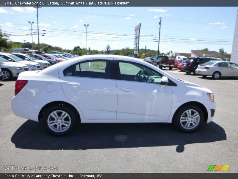 Summit White / Jet Black/Dark Titanium 2015 Chevrolet Sonic LT Sedan