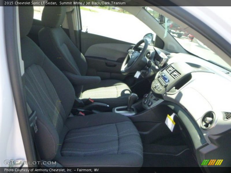 Summit White / Jet Black/Dark Titanium 2015 Chevrolet Sonic LT Sedan