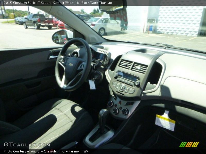 Summit White / Jet Black/Dark Titanium 2015 Chevrolet Sonic LT Sedan