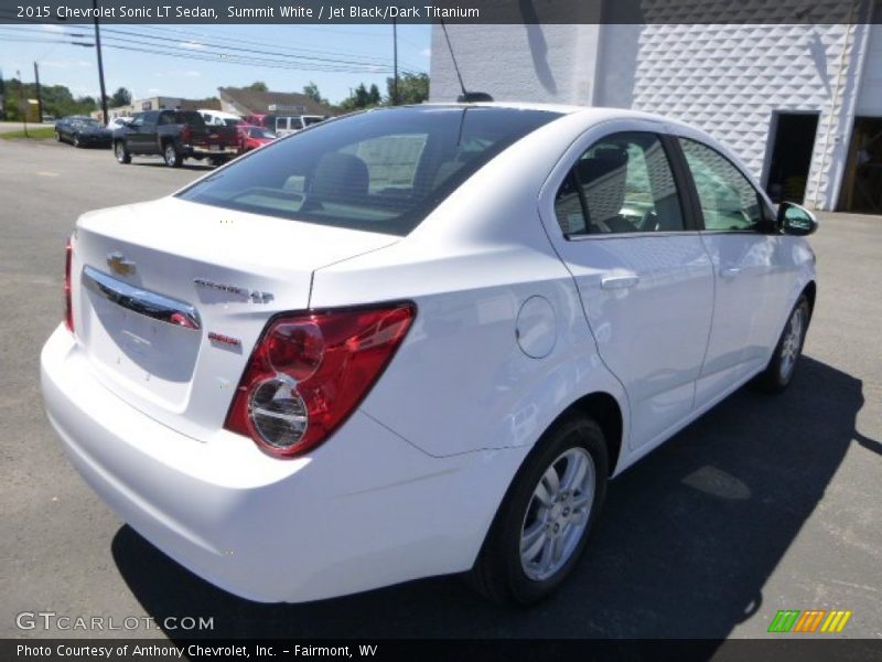 Summit White / Jet Black/Dark Titanium 2015 Chevrolet Sonic LT Sedan
