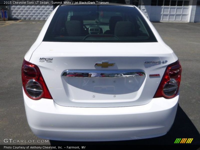 Summit White / Jet Black/Dark Titanium 2015 Chevrolet Sonic LT Sedan