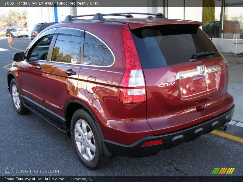 Tango Red Pearl / Gray 2009 Honda CR-V EX 4WD