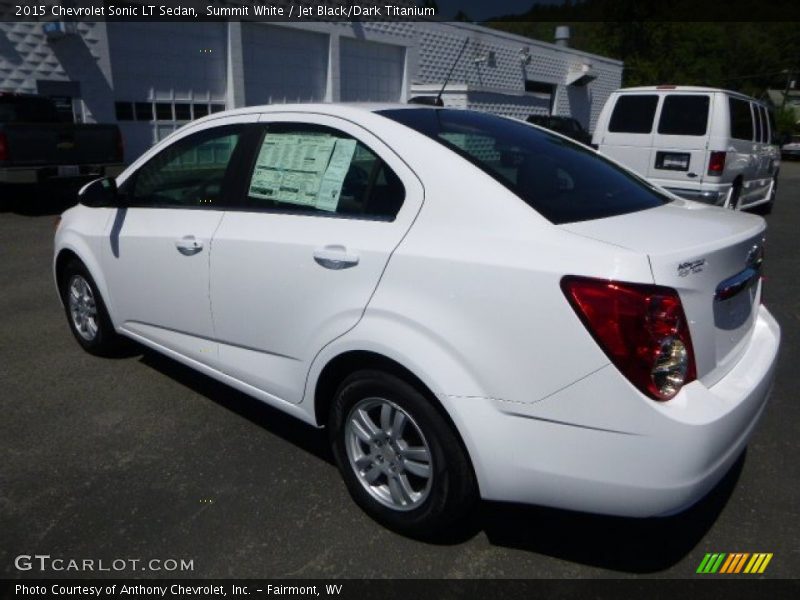 Summit White / Jet Black/Dark Titanium 2015 Chevrolet Sonic LT Sedan