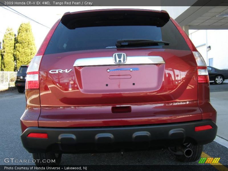 Tango Red Pearl / Gray 2009 Honda CR-V EX 4WD