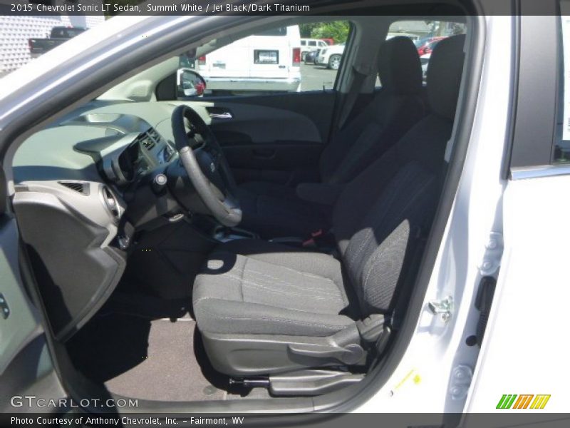 Summit White / Jet Black/Dark Titanium 2015 Chevrolet Sonic LT Sedan