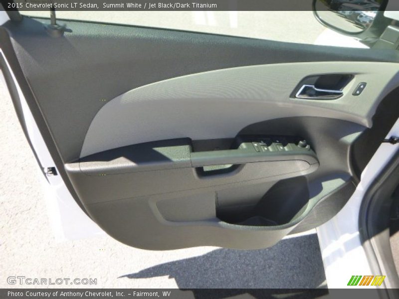 Summit White / Jet Black/Dark Titanium 2015 Chevrolet Sonic LT Sedan