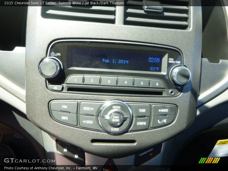 Summit White / Jet Black/Dark Titanium 2015 Chevrolet Sonic LT Sedan
