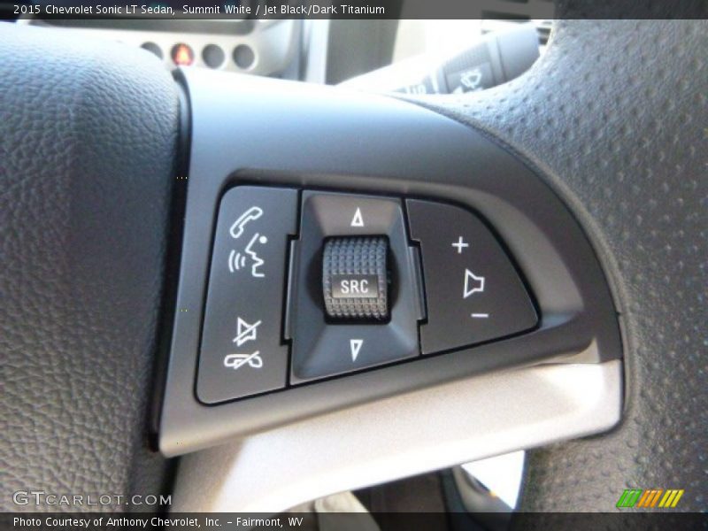 Summit White / Jet Black/Dark Titanium 2015 Chevrolet Sonic LT Sedan