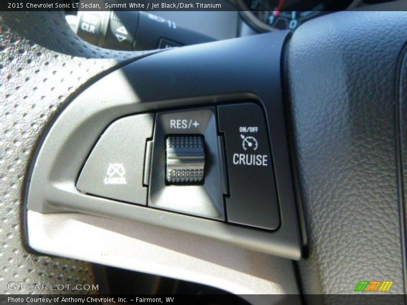 Summit White / Jet Black/Dark Titanium 2015 Chevrolet Sonic LT Sedan