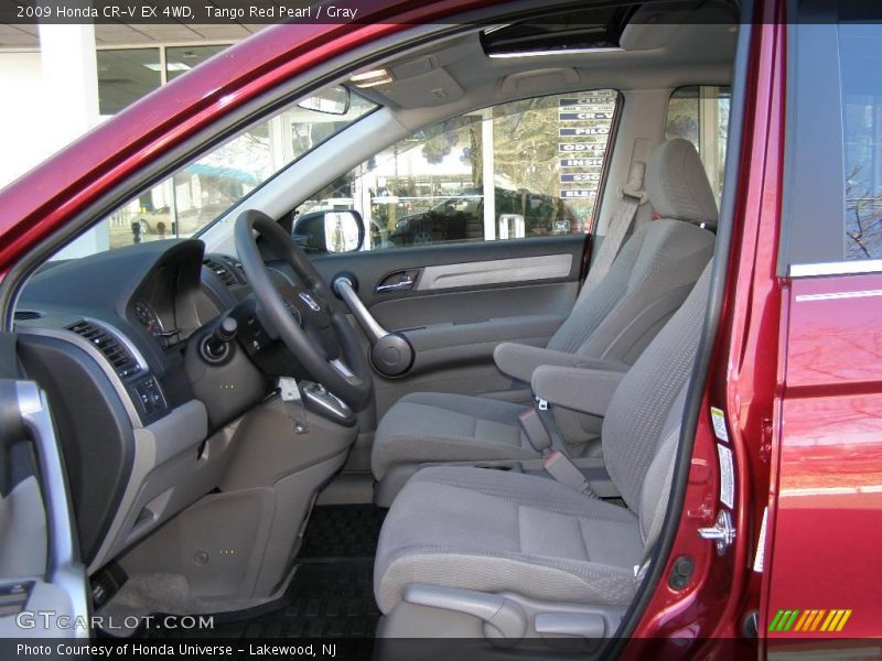 Tango Red Pearl / Gray 2009 Honda CR-V EX 4WD