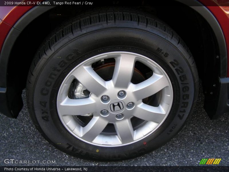 Tango Red Pearl / Gray 2009 Honda CR-V EX 4WD