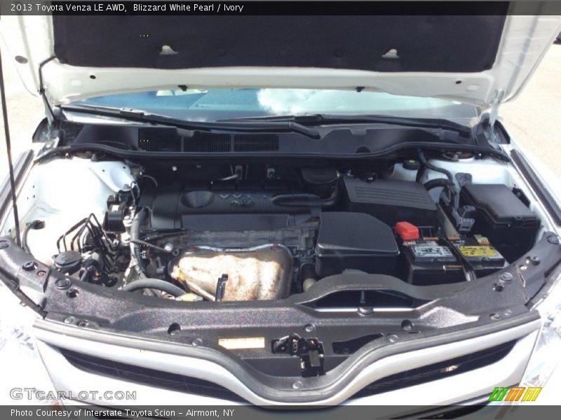 Blizzard White Pearl / Ivory 2013 Toyota Venza LE AWD