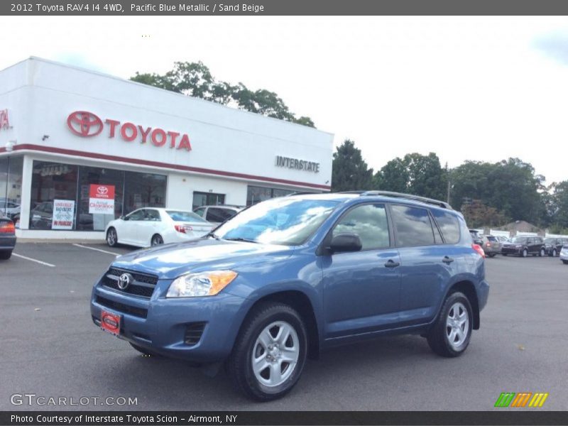 Pacific Blue Metallic / Sand Beige 2012 Toyota RAV4 I4 4WD