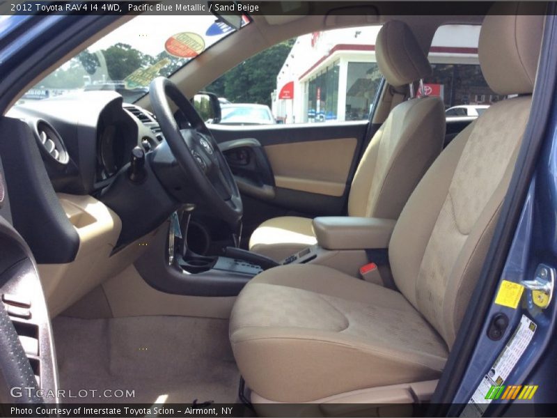 Pacific Blue Metallic / Sand Beige 2012 Toyota RAV4 I4 4WD