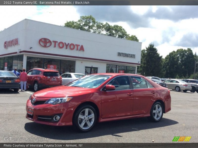 Barcelona Red Metallic / Black/Ash 2012 Toyota Camry SE