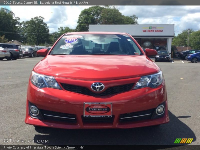Barcelona Red Metallic / Black/Ash 2012 Toyota Camry SE