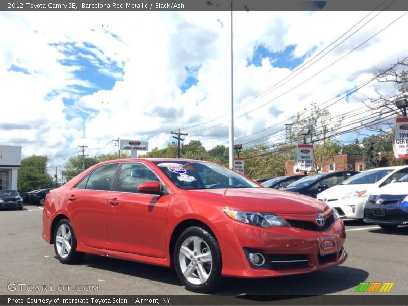 Barcelona Red Metallic / Black/Ash 2012 Toyota Camry SE