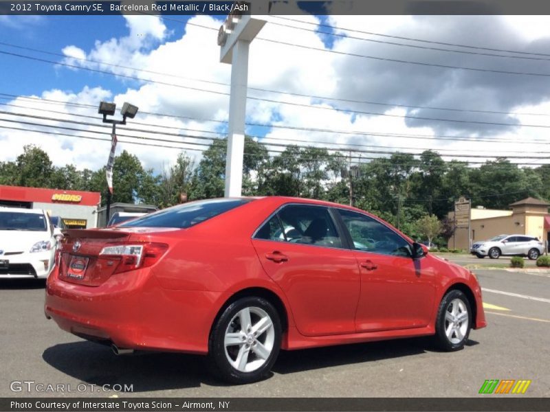 Barcelona Red Metallic / Black/Ash 2012 Toyota Camry SE