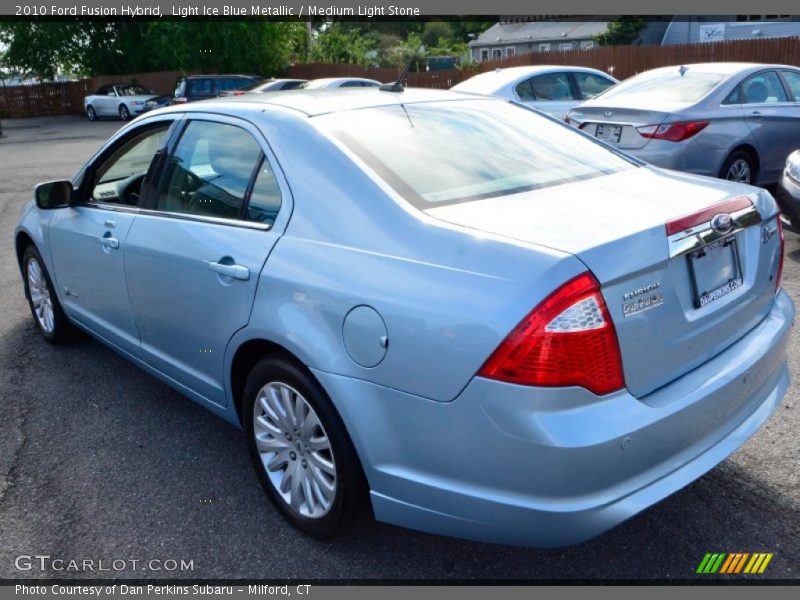 Light Ice Blue Metallic / Medium Light Stone 2010 Ford Fusion Hybrid