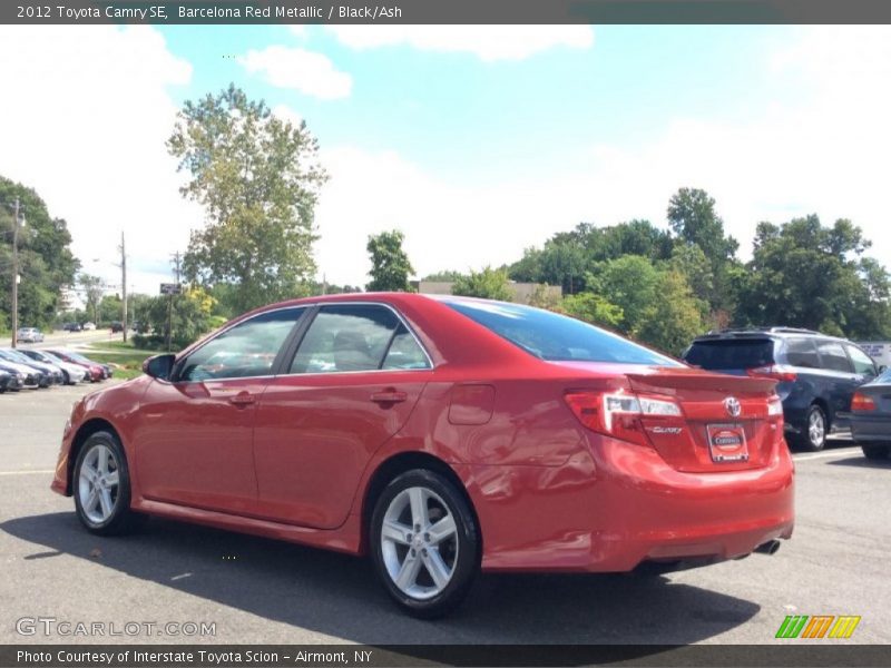 Barcelona Red Metallic / Black/Ash 2012 Toyota Camry SE