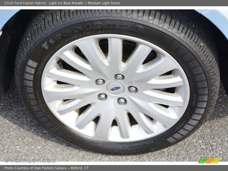 Light Ice Blue Metallic / Medium Light Stone 2010 Ford Fusion Hybrid