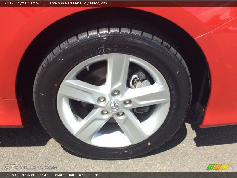 Barcelona Red Metallic / Black/Ash 2012 Toyota Camry SE