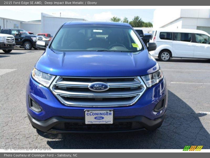 Deep Impact Blue Metallic / Ebony 2015 Ford Edge SE AWD