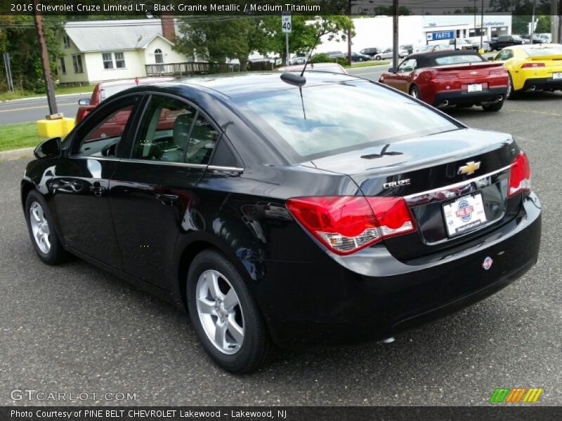 Black Granite Metallic / Medium Titanium 2016 Chevrolet Cruze Limited LT