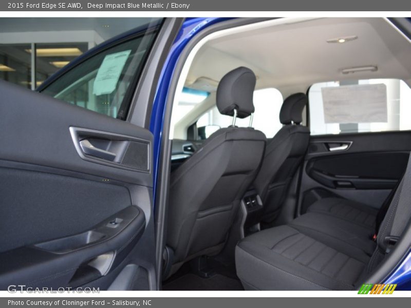 Deep Impact Blue Metallic / Ebony 2015 Ford Edge SE AWD