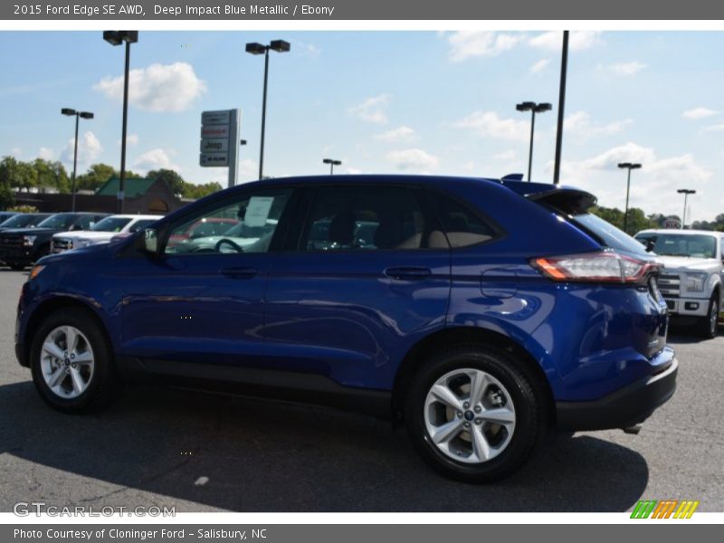 Deep Impact Blue Metallic / Ebony 2015 Ford Edge SE AWD