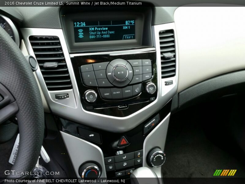 Summit White / Jet Black/Medium Titanium 2016 Chevrolet Cruze Limited LS