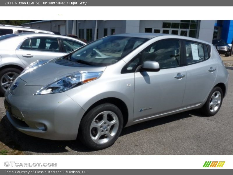 Brilliant Silver / Light Gray 2011 Nissan LEAF SL