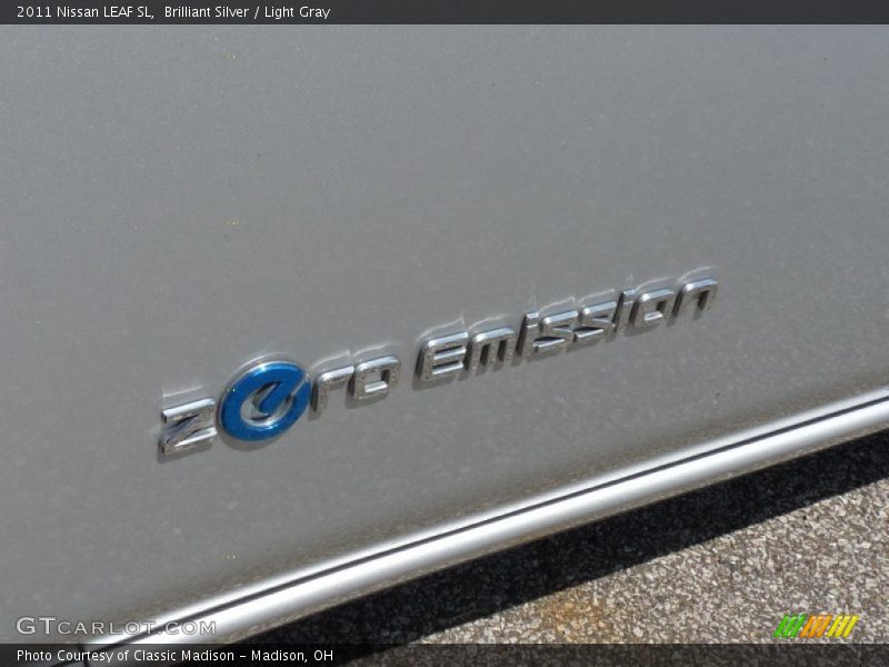 Brilliant Silver / Light Gray 2011 Nissan LEAF SL