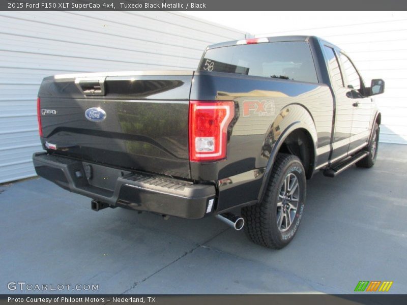 Tuxedo Black Metallic / Black 2015 Ford F150 XLT SuperCab 4x4