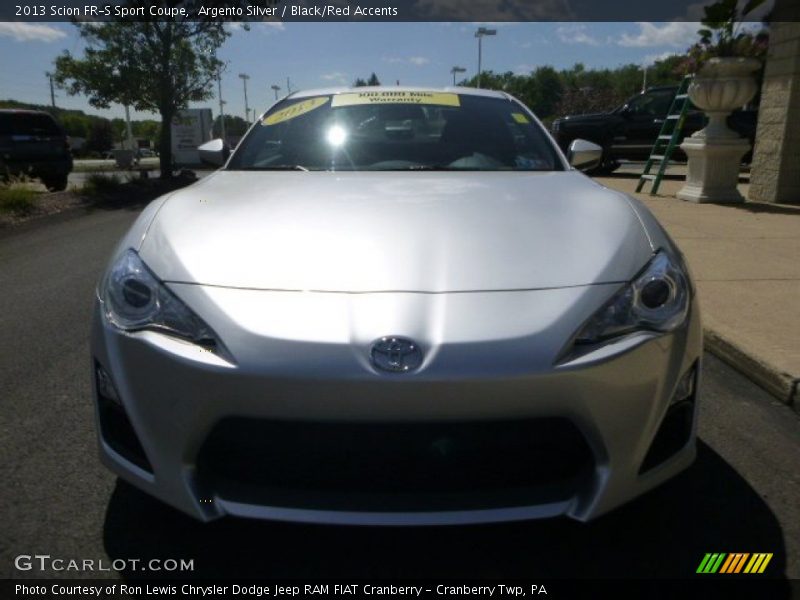 Argento Silver / Black/Red Accents 2013 Scion FR-S Sport Coupe