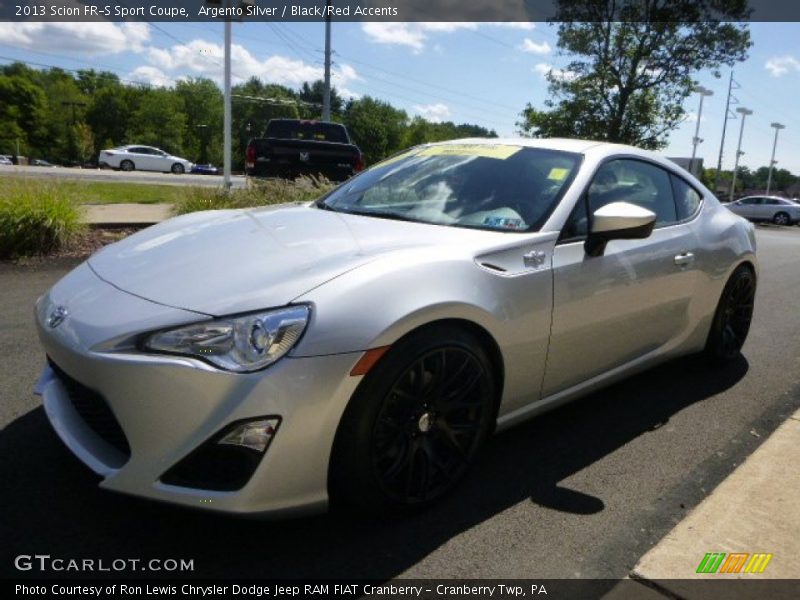 Argento Silver / Black/Red Accents 2013 Scion FR-S Sport Coupe