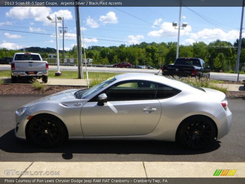 Argento Silver / Black/Red Accents 2013 Scion FR-S Sport Coupe