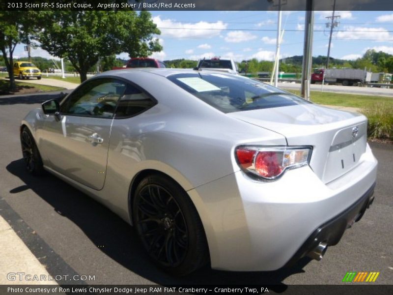 Argento Silver / Black/Red Accents 2013 Scion FR-S Sport Coupe